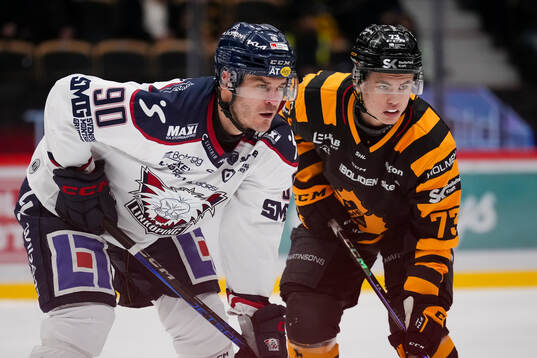 Linköpings Lance Bouma och Skellefteås Viggo Nordlund