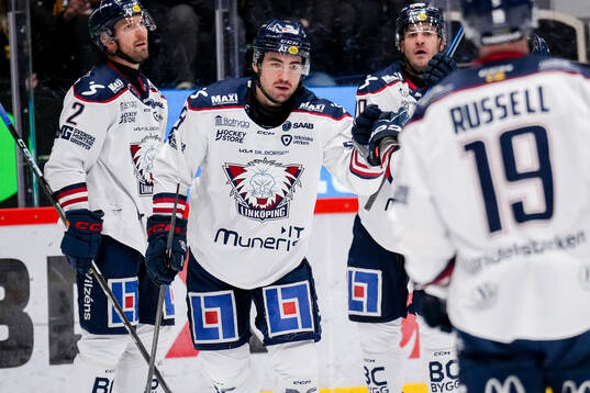 Linköpings Remi Elie jublar