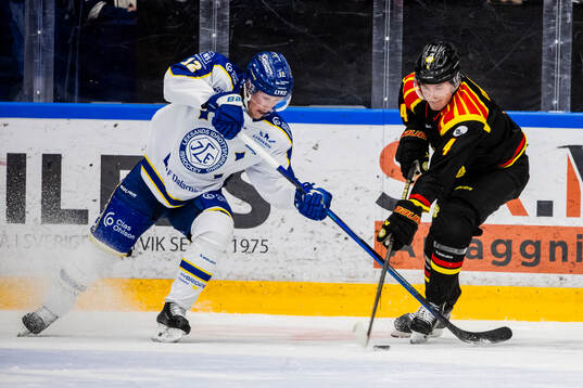 Leksands Kalle Östman och Brynäs Theo Lindstein