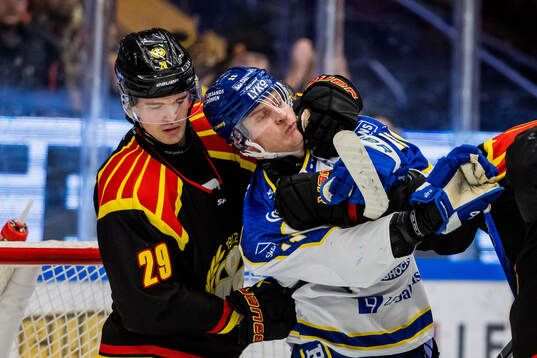 Brynäs Axel Andersson och Leksands Martin Karlsson