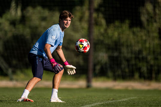 Goalkeeper Melker Ellborg of Malmö FF