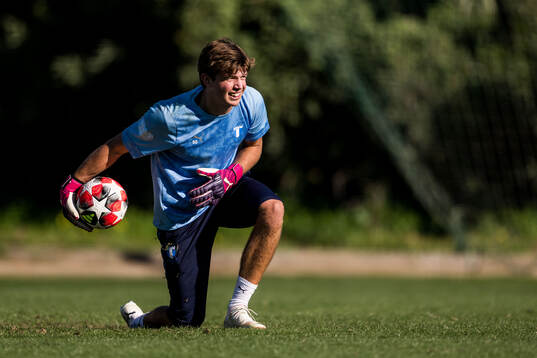 Goalkeeper Melker Ellborg of Malmö FF