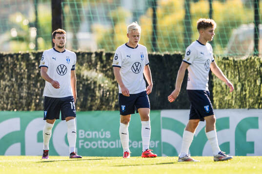 Colin Rösler, Otto Rosengren and Hugo Bolin of Malmö FF