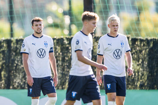 Colin Rösler, Hugo Bolin and Otto Rosengren of Malmö FF