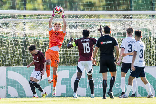 Goalkeeper Melker Ellborg of Malmö FF