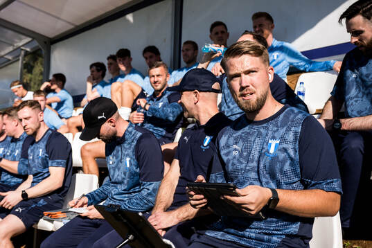 Assistant coach Theodor Olsson of Malmö FF