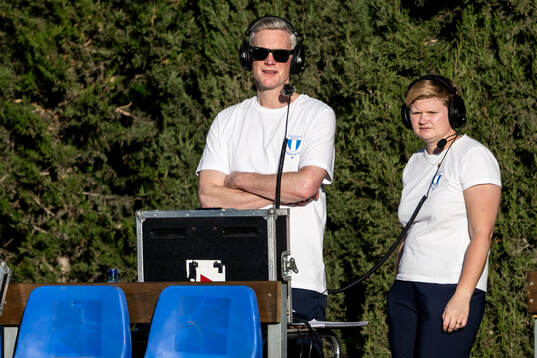 Mattias Larsson and Frida Ardemark of Malmö FF