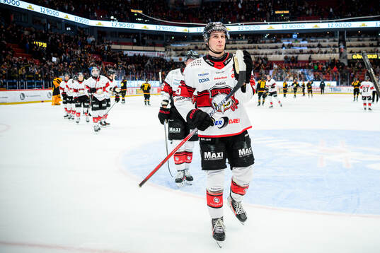 Malmö Redhawks Freddie Larsson deppar