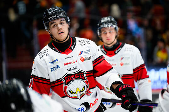Malmö Redhawks Axel Sundberg deppar