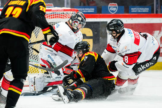 Brynäs Jordan Schroeder gör 5-1 på Malmö Redhawks