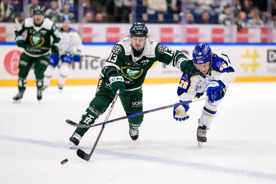 Färjestads Joel Kellman oh Leksands Justin Glenn Kloos