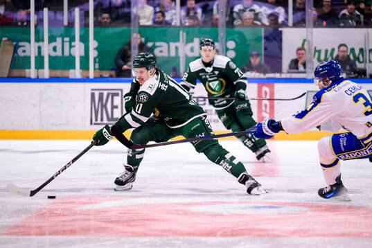 Färjestads Joakim Nygård och Leksands Peter Cehlarik