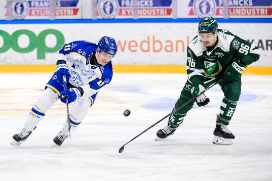 Leksands Martin Karlsson och Färjestads David Tomasek