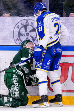 Färjestads Joakim Nygård och Leksands Joonas Lyytinen