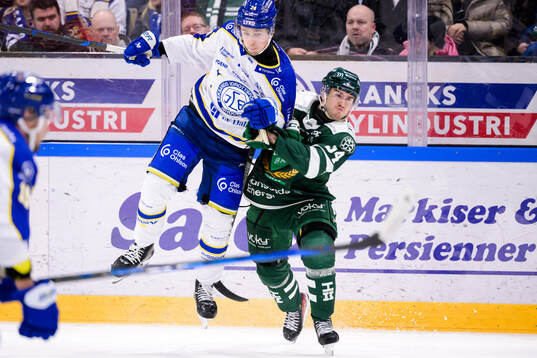 Leksands Arvid Eljas och Färjestads Michael Lindqvist