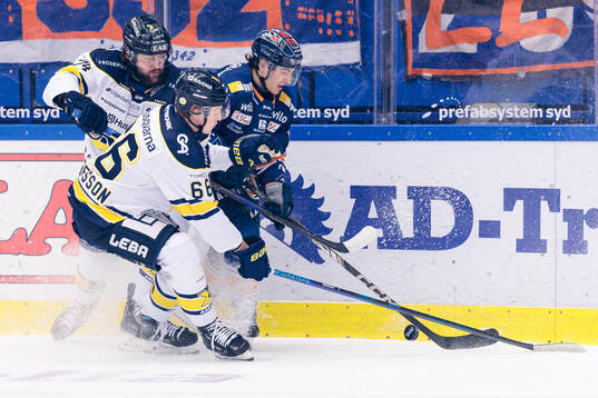 HV71s Sean Day, Viggo Gustafsson och Växjös Felix Robert