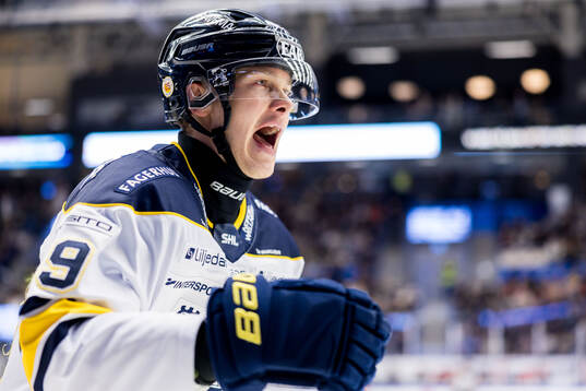 HV71s Henrik Borgström jublar