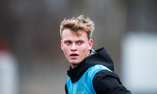 IFK Hässleholms Alexander Seistam i internmatchen i
