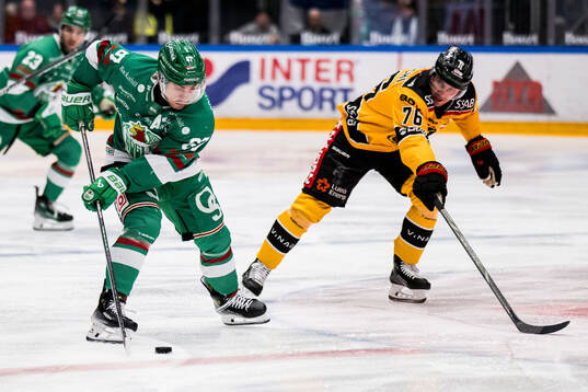 Rögles Leon Bristedt och Luleås Anton Levtchi