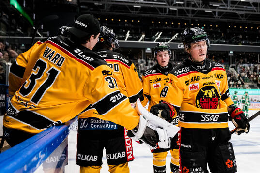 Luleås Erik Gustafsson jublar