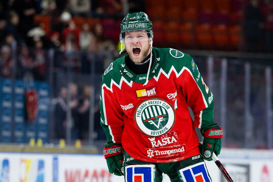 Frölundas Christian Folin jublar
