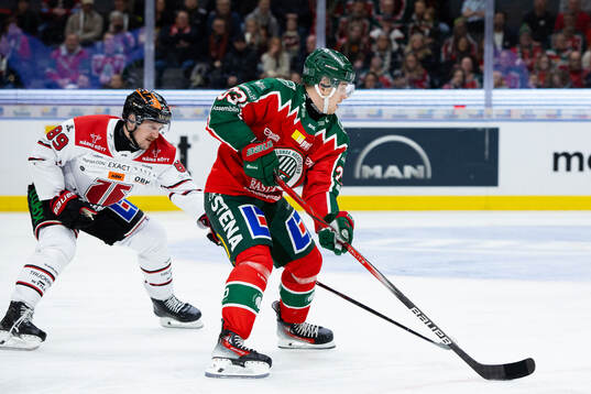 Örebros Patrik Karlkvist och Frölundas Linus Högberg