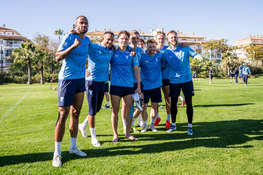 Malmö FFs Isaac Kiese Thelin, Martin Olsson, Jens Stryger