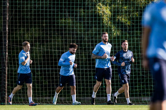 Malmö FFs Anton Tinnerholm, Sead Haksabanovic, Pontus