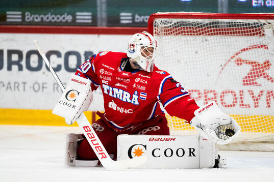 Timrås målvakt Jacob Johansson