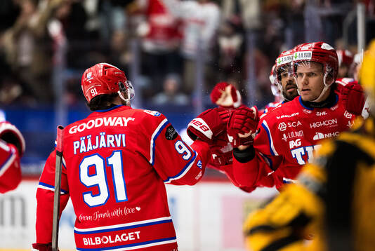 Timrås Magnus Pääjärvi jublar