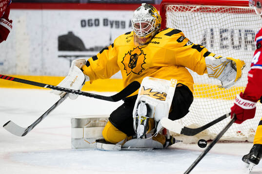 Skellefteås målvakt Gustaf Lindvall