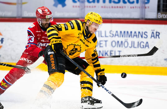 Timrås Jeremy Boyce-Rotevall och Skellefteås Pär Lindholm