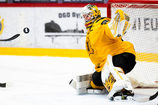 Skellefteås målvakt Gustaf Lindvall