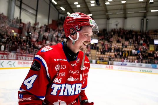 Timrå Jonathan Dahlén jublar