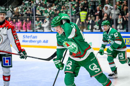 Rögles Felix Nilsson jublar