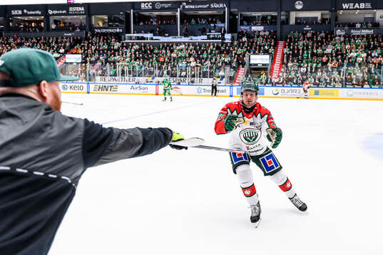 Frölundas materialförvaltare Andy Fagerström och Nicklas