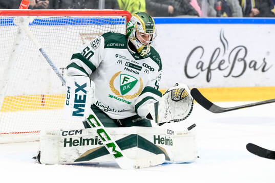 Färjestads målvakt Damian Clara