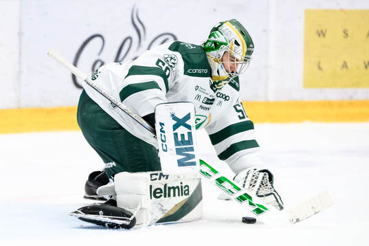 Färjestads målvakt Damian Clara