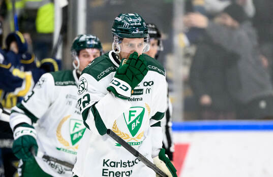 Färjestads Per Åslund deppar