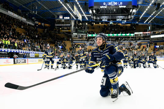HV71s William Ignberg Nilsson jublar