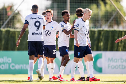 Isaac Kiese Thelin, Lasse Berg Johnsen, Taha Ali and Otto