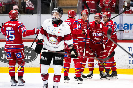 Timrås Jonathan Dahlén och Filip Hållander och Oliver