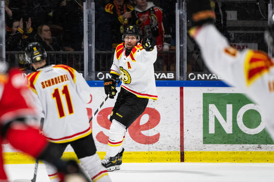 Brynäs Anton Rödin jublar