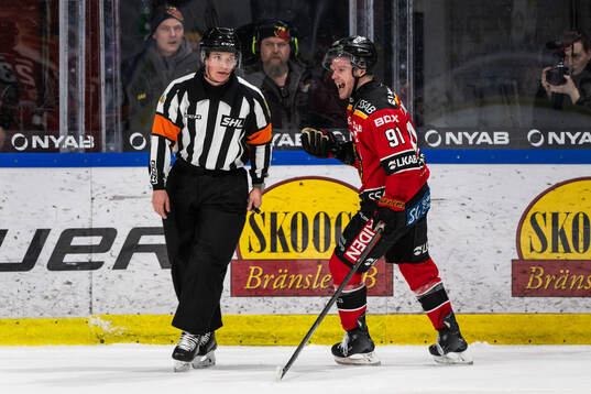 Domare Alexander Österberg och Luleås Brian O'neil