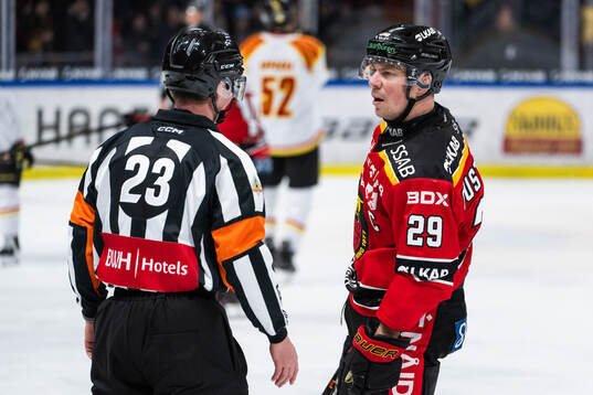 Domare Alexander Östberg och Luleås Erik Gustafsson