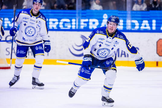 Leksands Kalle Östman jublar
