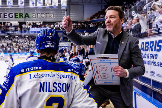 Leksands tränare Charles Berglund
