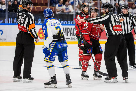 Leksands Marcus Karlberg och Örebros David Quenneville