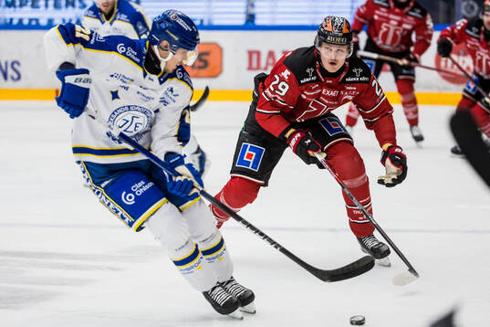Leksands Joonas Lyytinen och Örebros Milton Oscarson