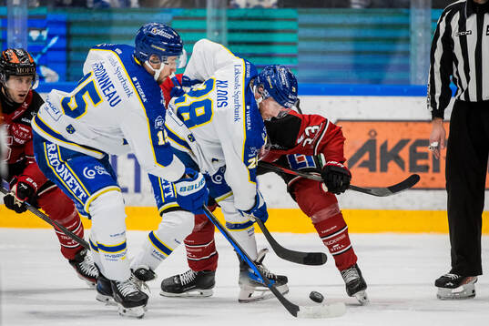 Leksands Max Veronneau och Justin Glenn Kloos mot Örebros